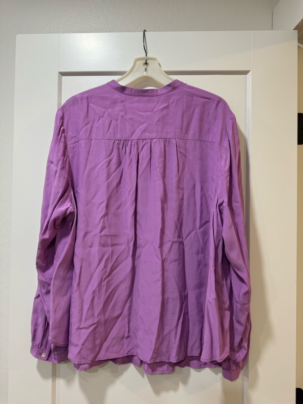 J. Jill Lavender-Purple Rayon Blouse - Picture 2 of 7